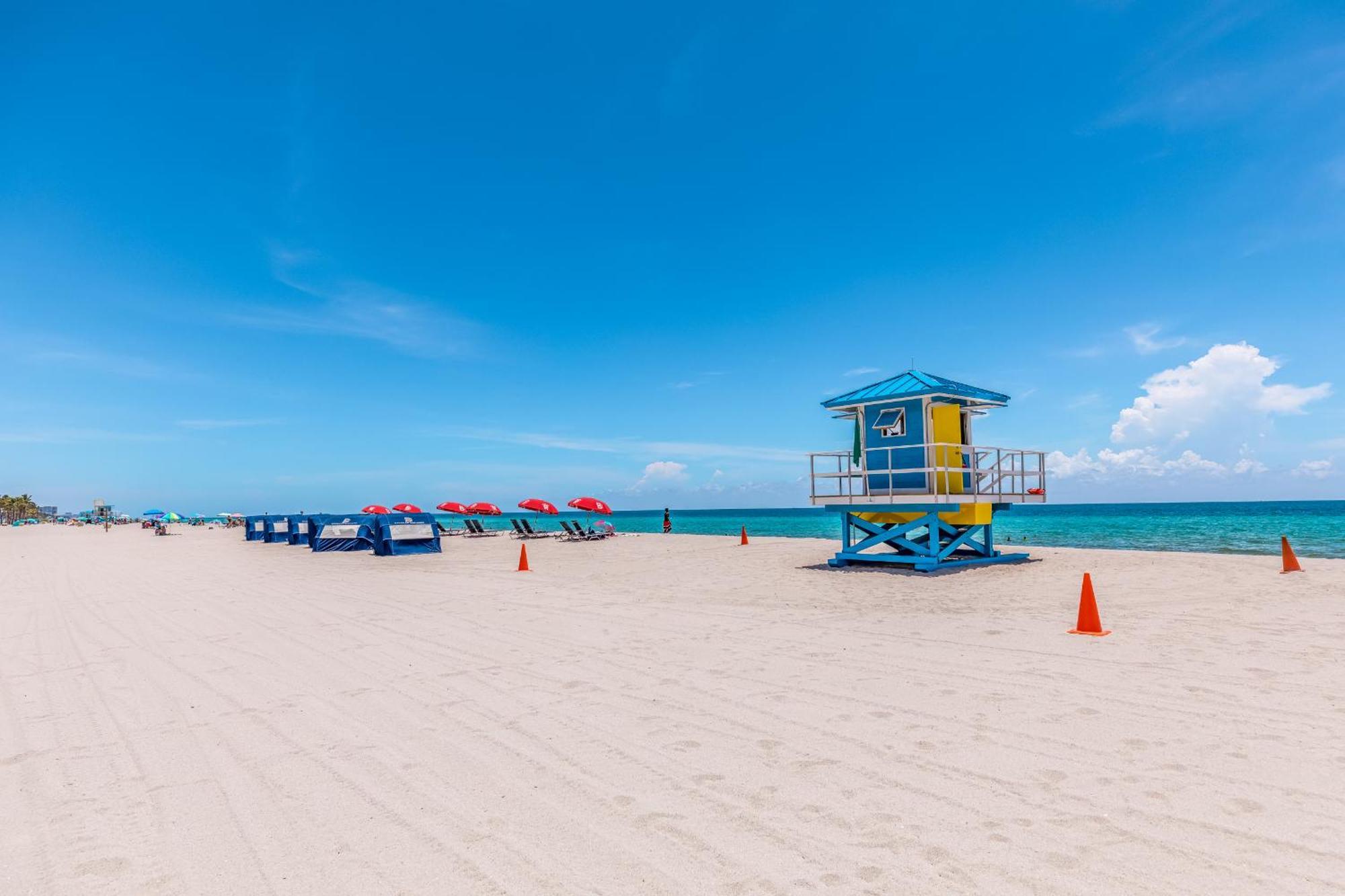 Stylish Private Beach Condo In Hollywood Fl, 3Min Walk To Hollywood Beach Dış mekan fotoğraf